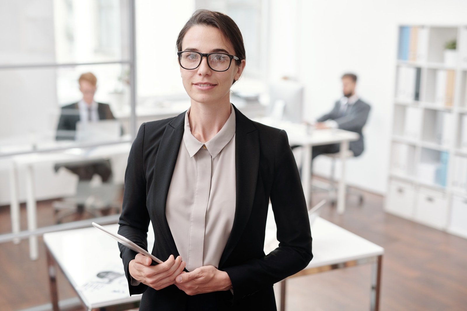 Young Businesswoman Posing in Office